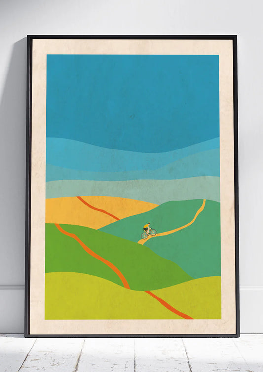 Lone Rider — Abstract Art Print#1
