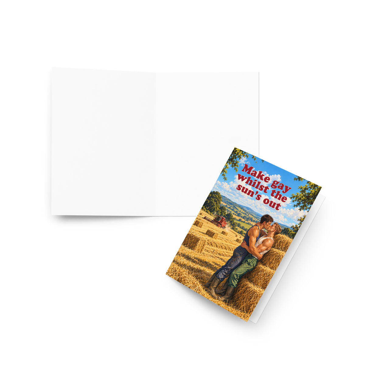 Make Gay Whilst The Sun's Out - Greeting Card Product mockup 3