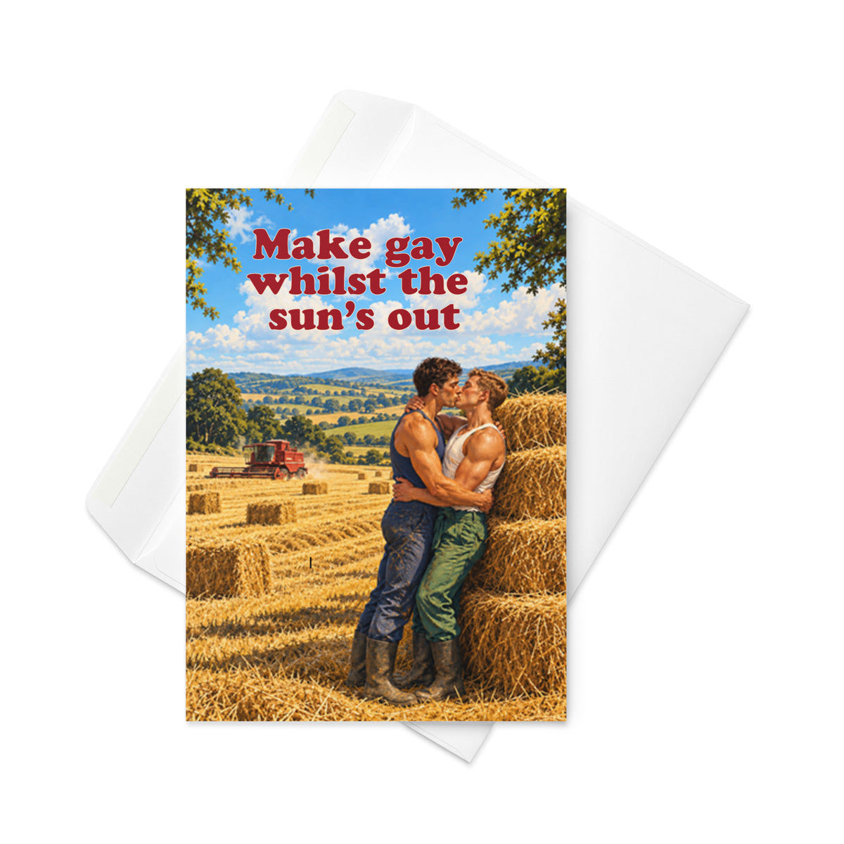 Make Gay Whilst The Sun's Out - Greeting Card Product mockup 4