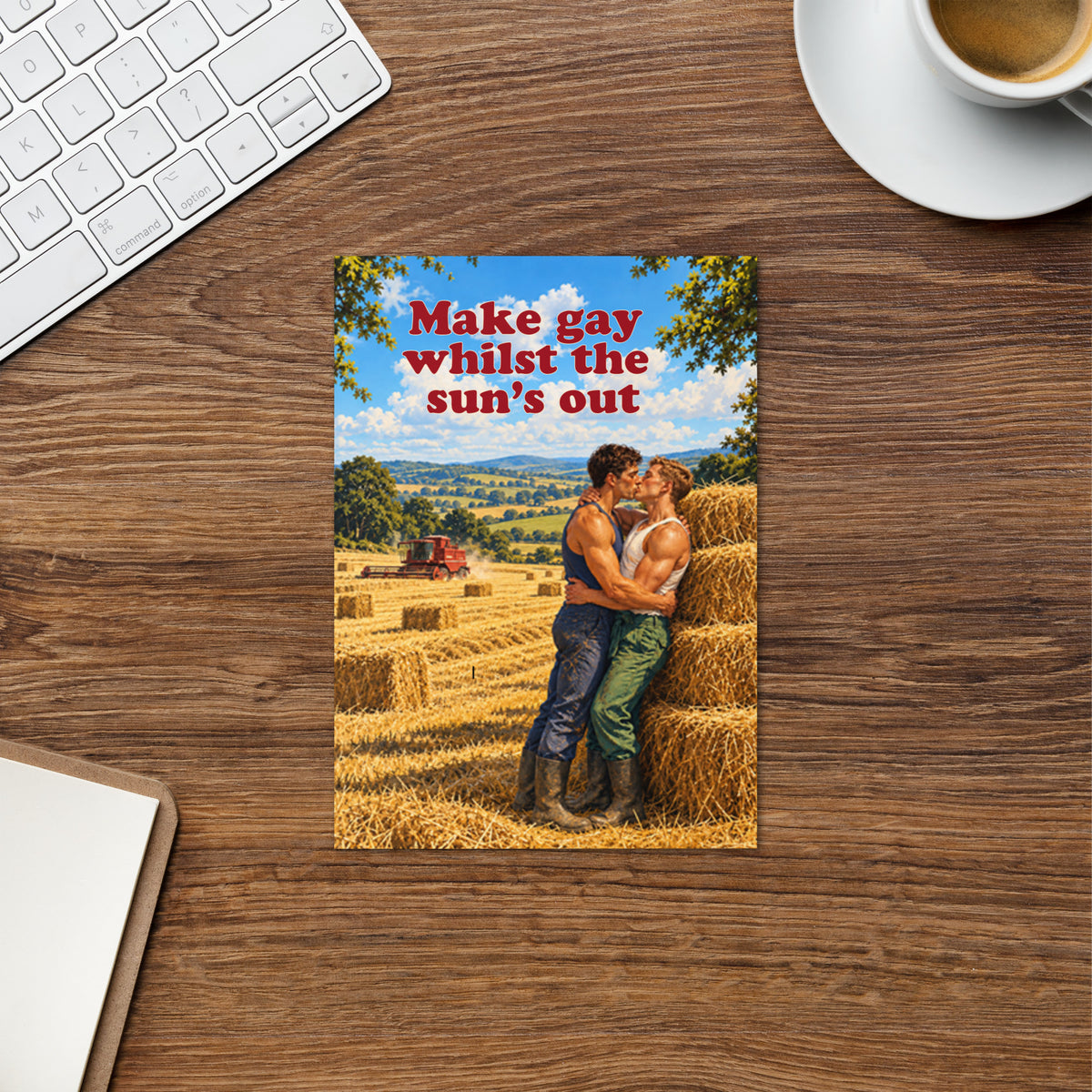 Make Gay Whilst The Sun's Out - Greeting Card Product mockup 5