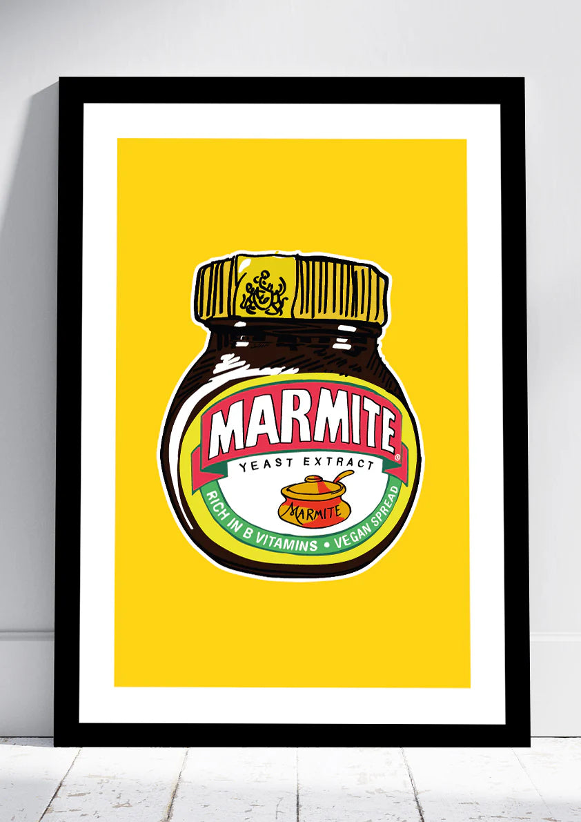 Marmite (love it or hate it!) / Yellow Background