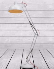 Matt White Extra Large classic Desk Style Floor Lamp#2