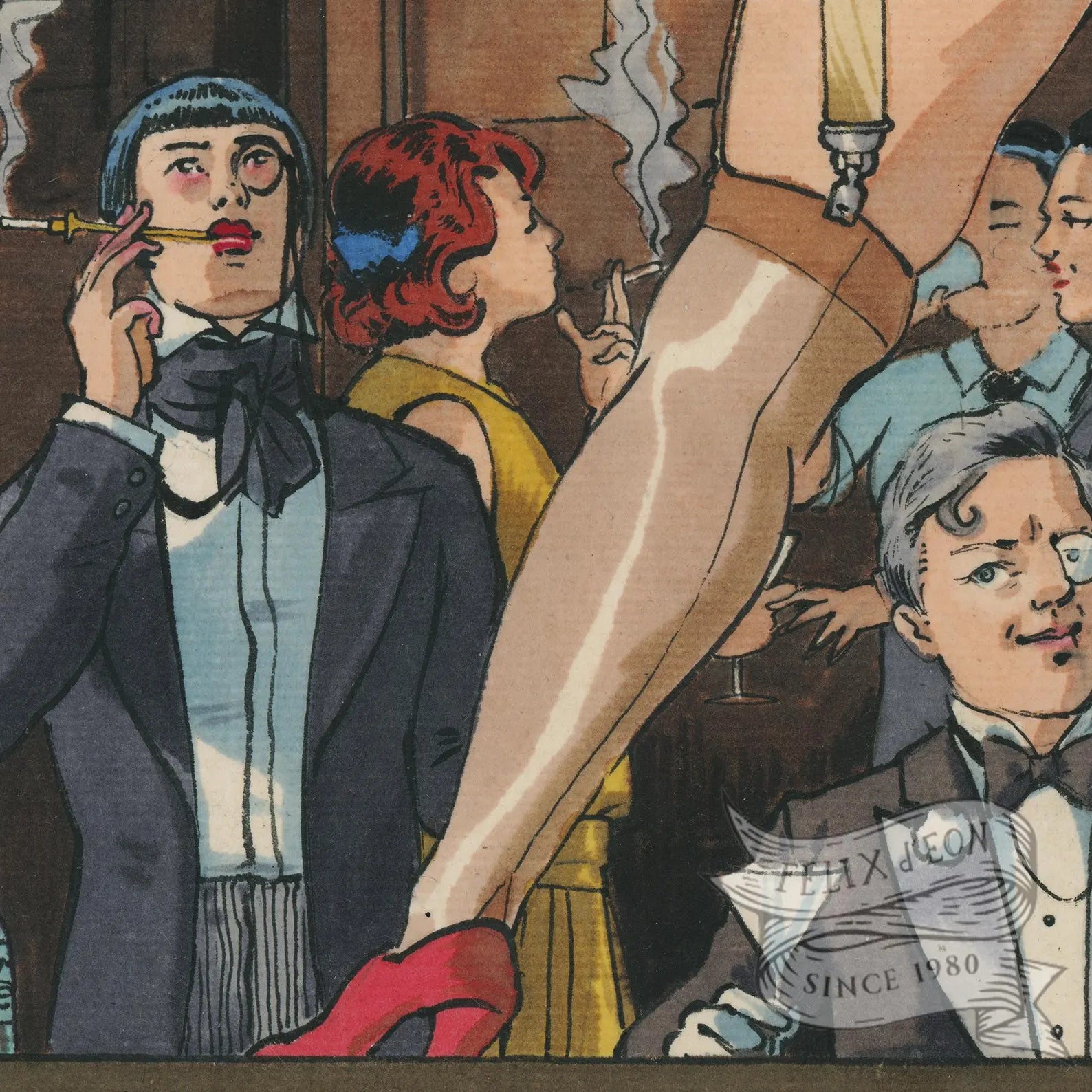 "Monocle Club" - Print By Felix d'Eon 3