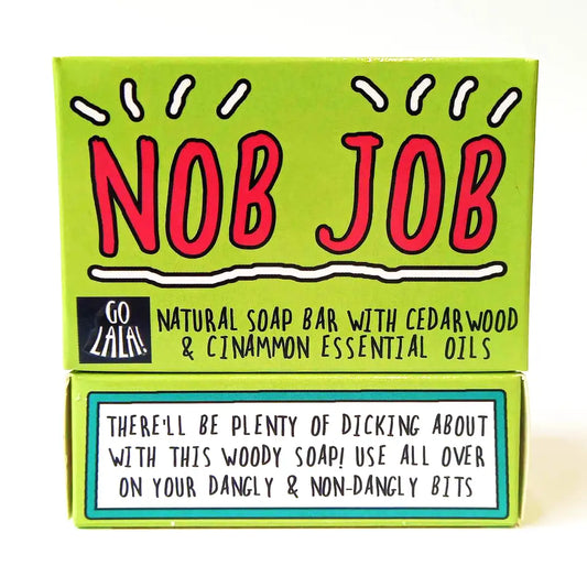 "Nob Job" Soap Cedarwood & Cinnamon Funny Gift 1