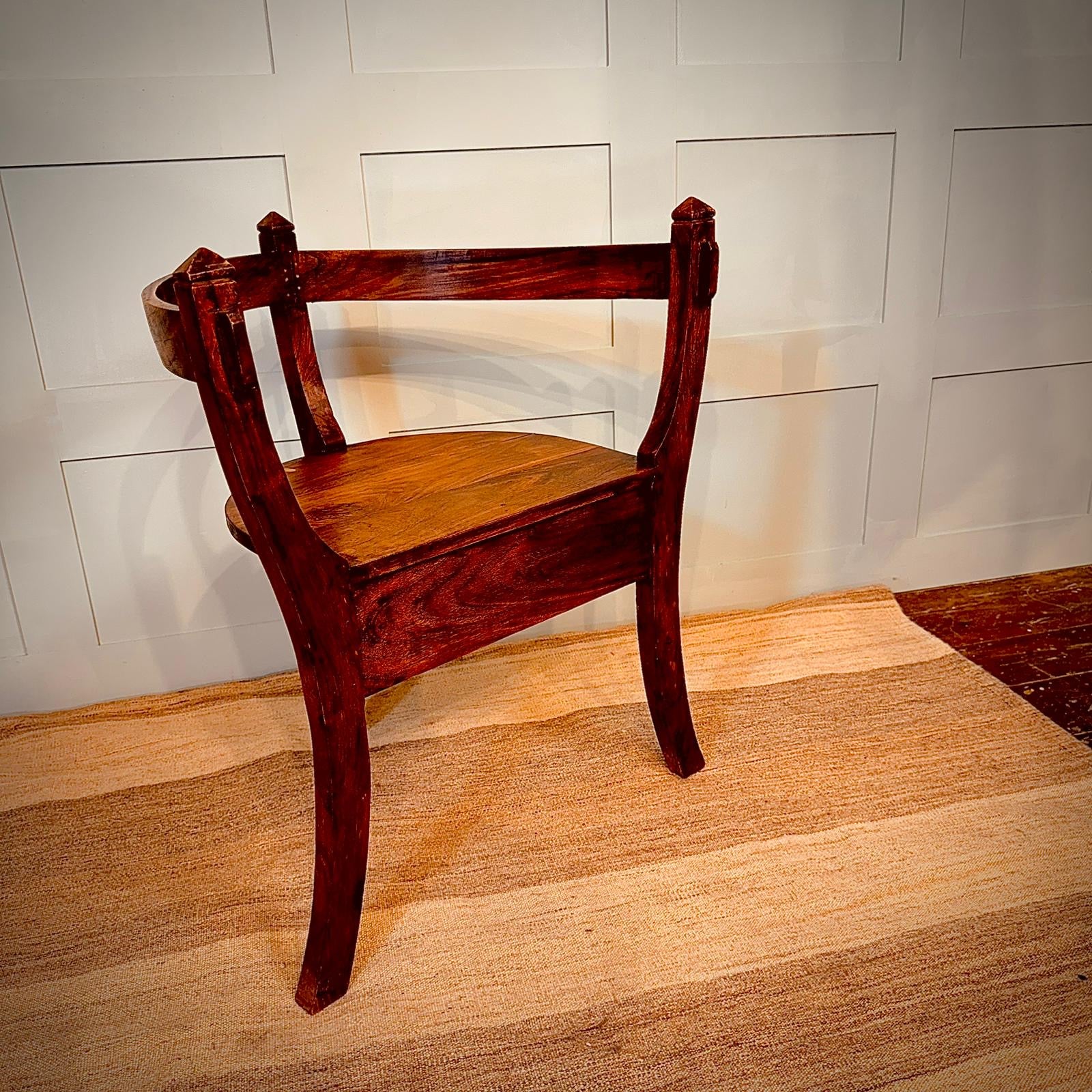 Norwegian Modernist Chair – Mid-Century Style, Solid Wood Frame