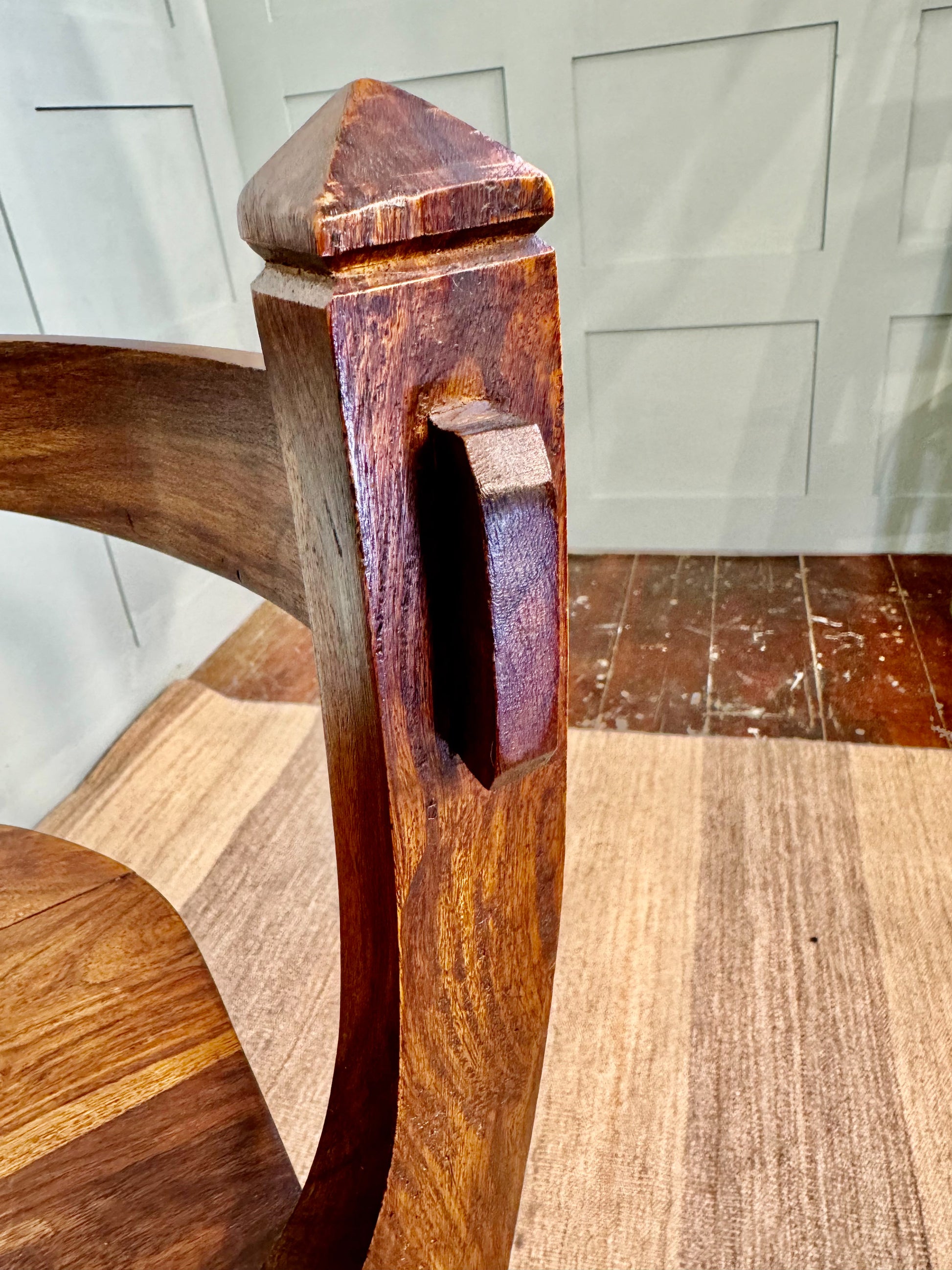 Norwegian Modernist Chair – Mid-Century Style, Solid Wood Frame 2