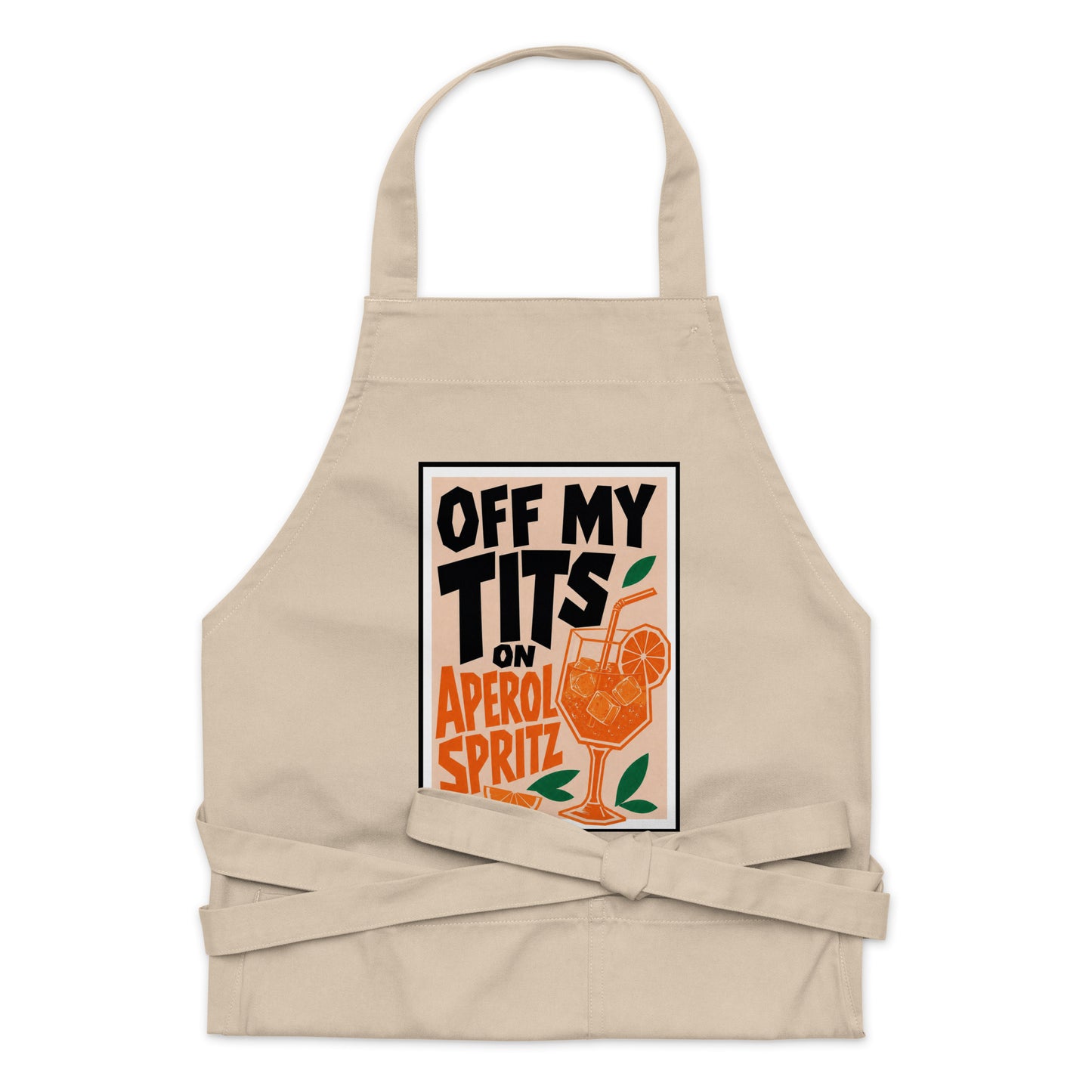 Off My Tits On Aperol Spritz Apron Product mockup 8
