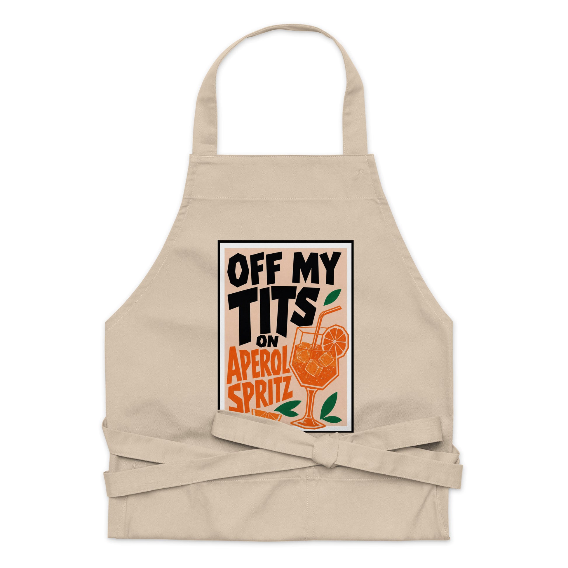 Off My Tits On Aperol Spritz Apron Product mockup 8