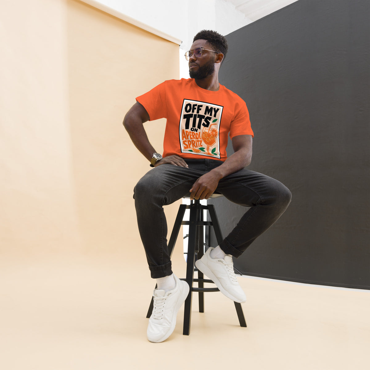 Off My Tits on Aperol Spritz T-Shirt#26