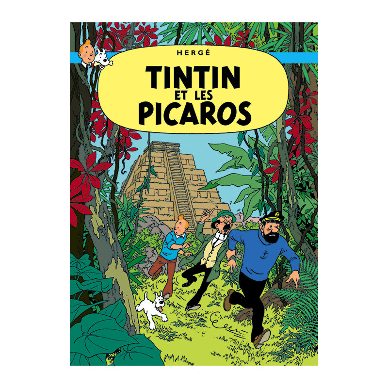 Tin Tin Book Cover Poster "Tintin Les Picaros "