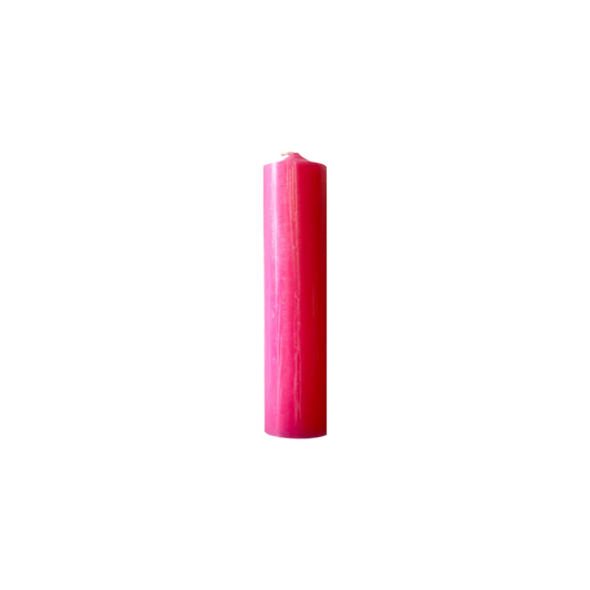 Pink Short 4"/10cm Dinner Candles 1