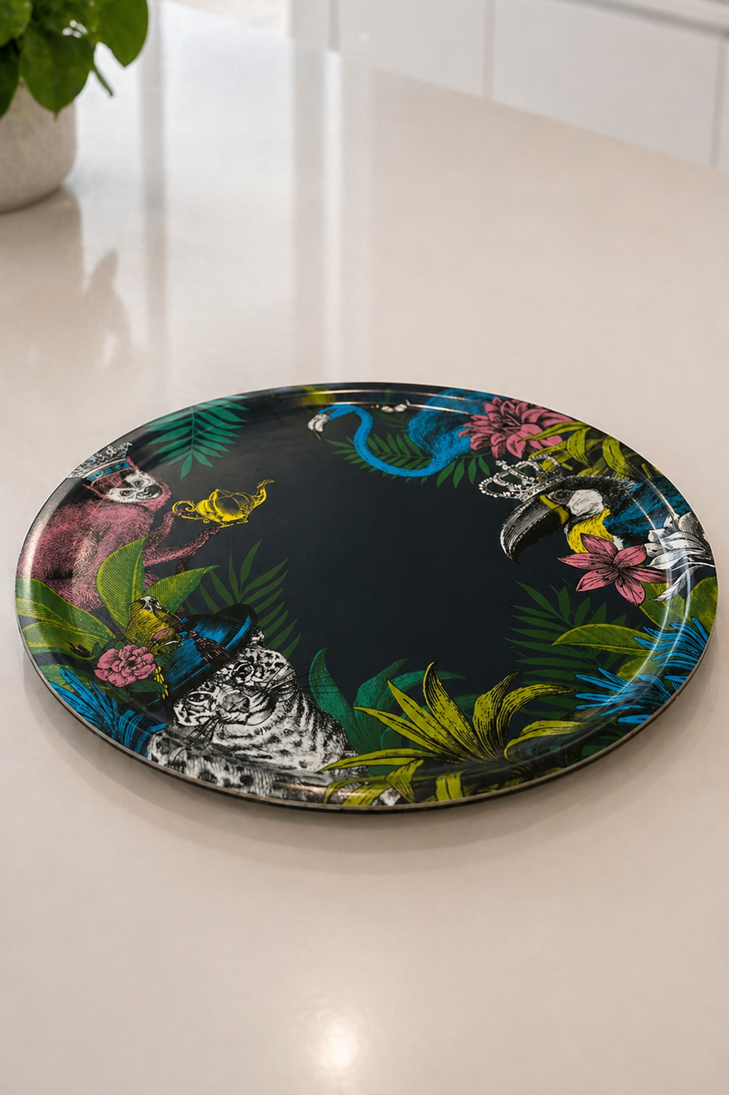 Large Round Jungle Tray by Repeat Repeat