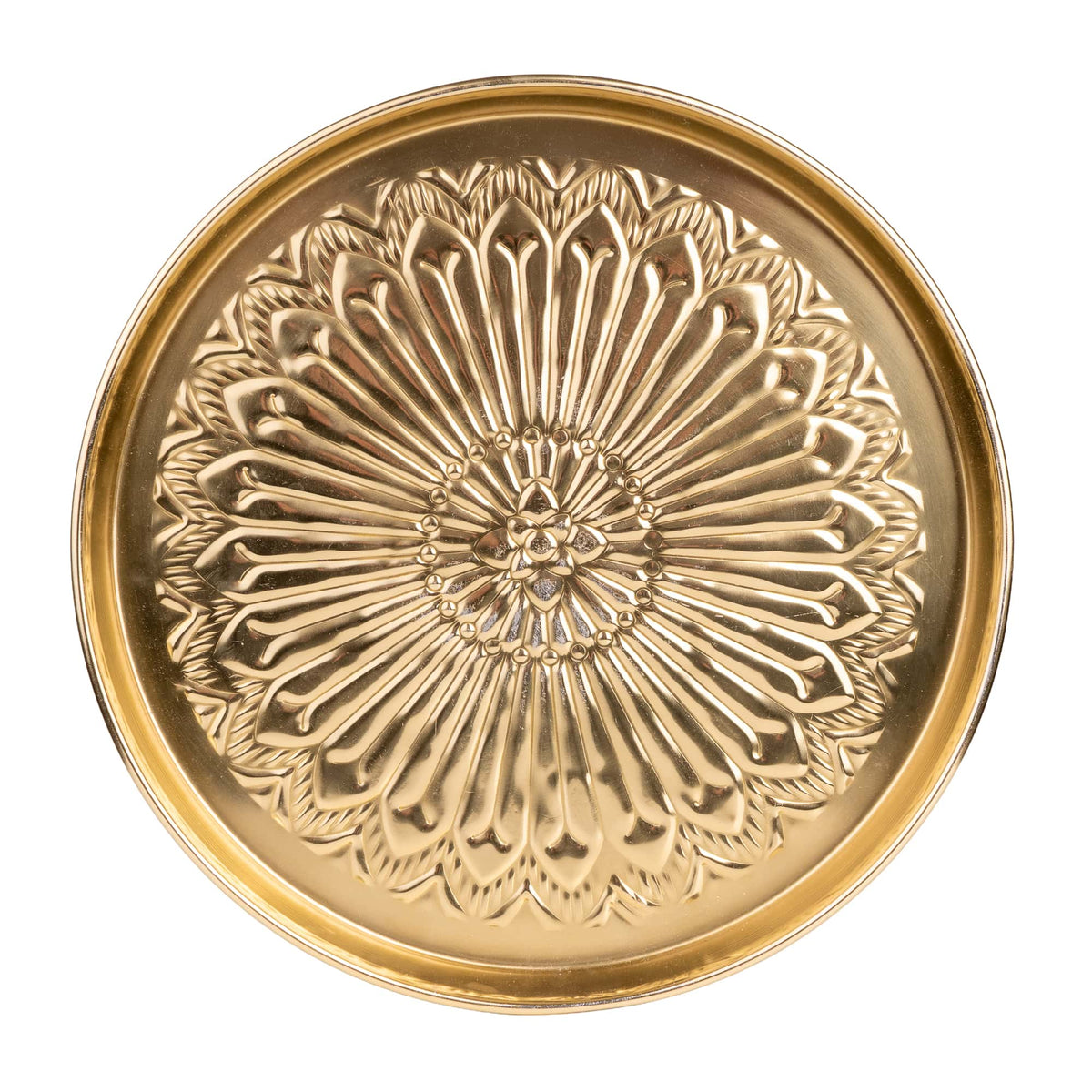 Round Metal Tray- H 3cm x W 32cm x D 32cm 1