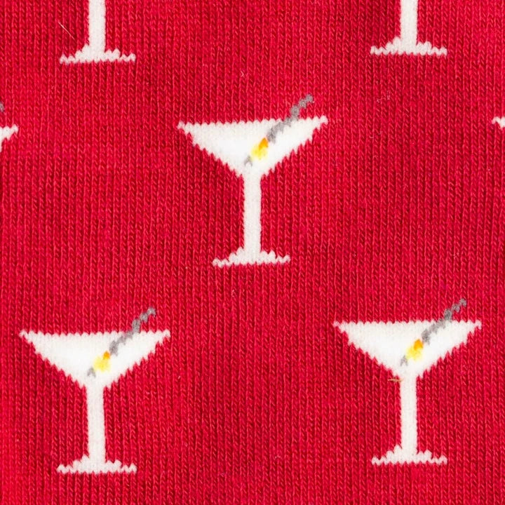 Cocktail Glasses Bamboo Socks 4 - 7 UK