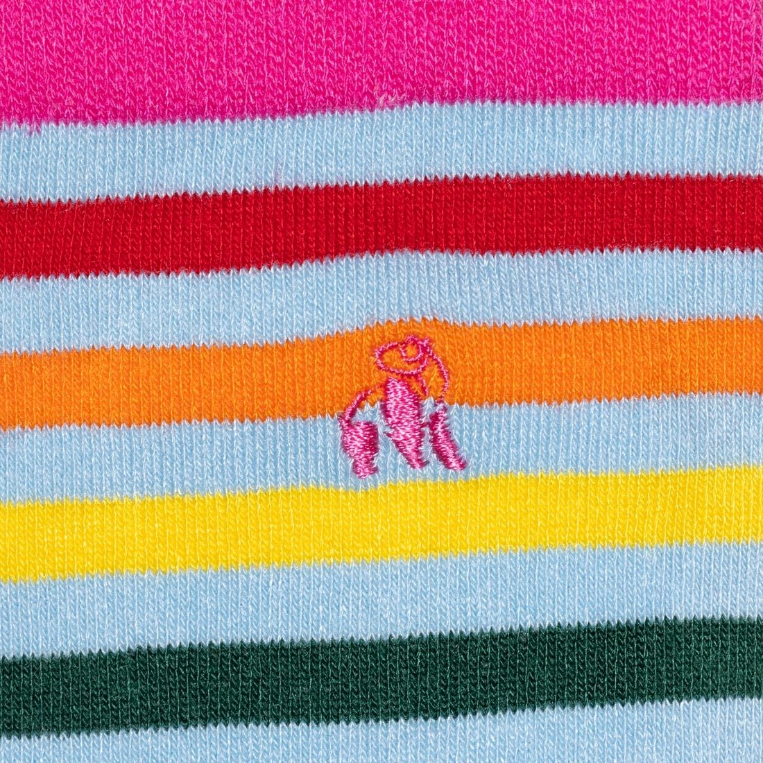 Pastel Striped Bamboo Socks 4-7 UK