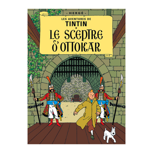 Tintin Book Cover Poster "Le Sceptre D'Ottokar "