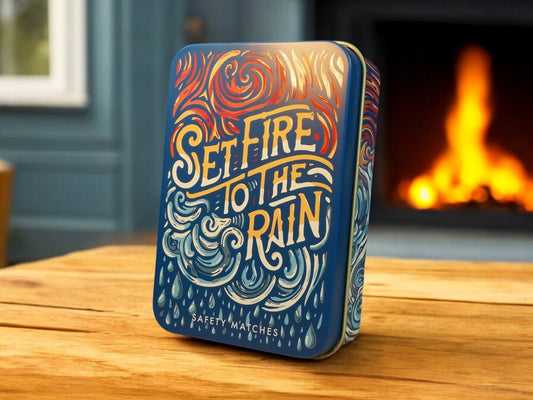 "Set Fire To The Rain " Match Box Tin