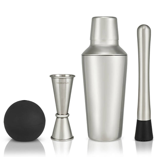 Silver Cocktail Making Gift Set