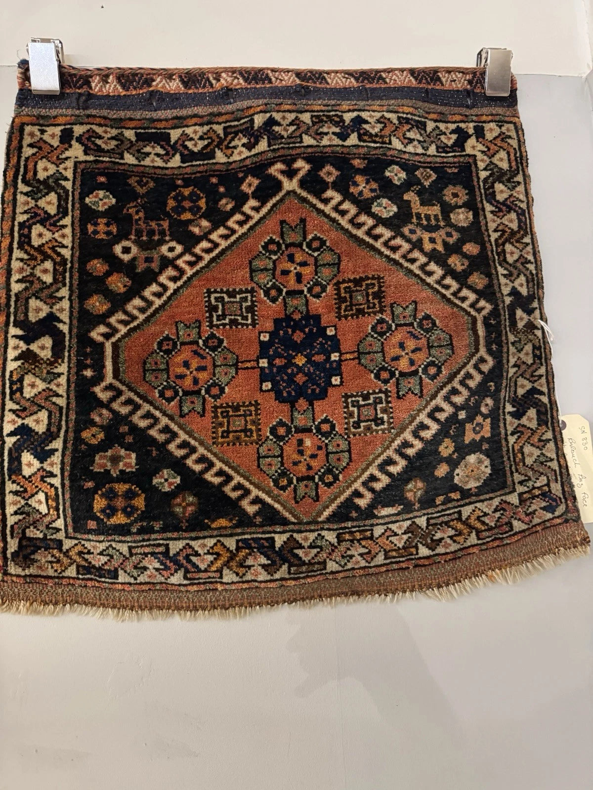 South West Persian Hand Knotted Bag Face With Central Medallion 67cm X 67cm