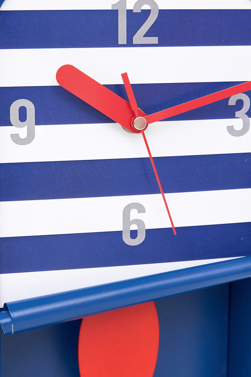 Striped Sardine Tin Can Clock#2
