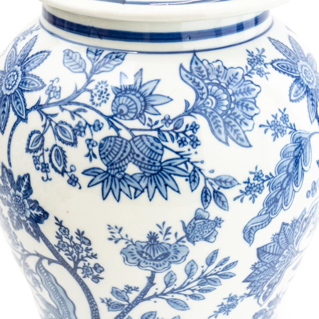 Sumatra Blue & White Large Ginger Jar 14”#3