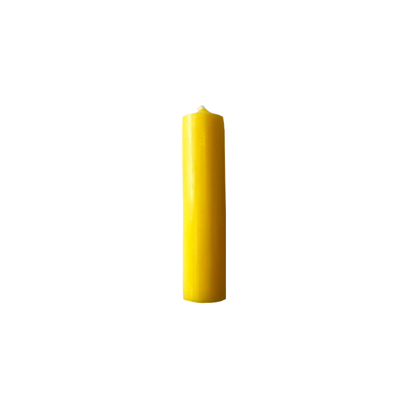 Sunshine Yellow Short 4"/10cm Dinner Candles 1
