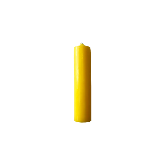 Sunshine Yellow Short 4"/10cm Dinner Candles 1