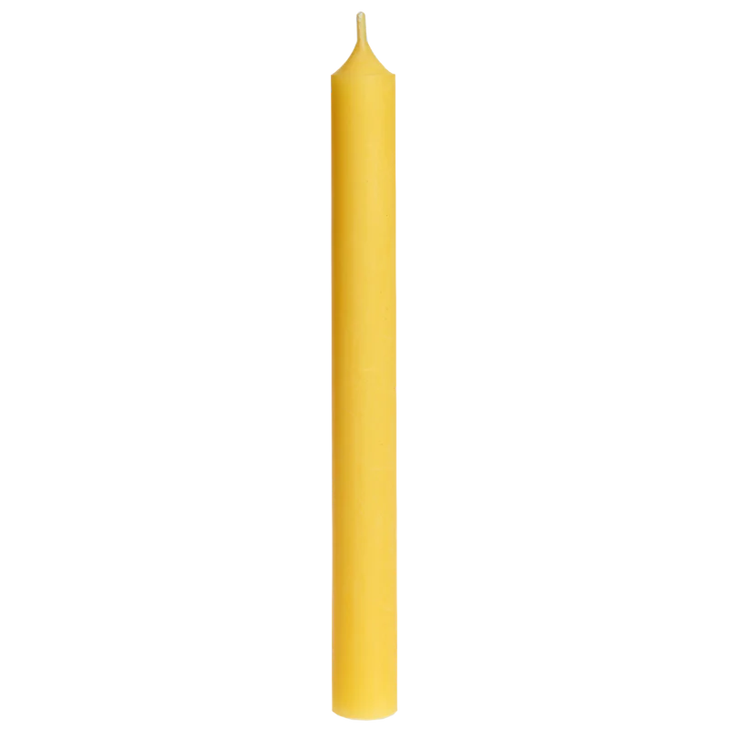 Sunshine Yellow Tall Dinner Candle 10"/25cm Tall 