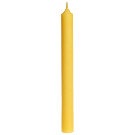 Sunshine Yellow Tall Dinner Candle 10"/25cm Tall 