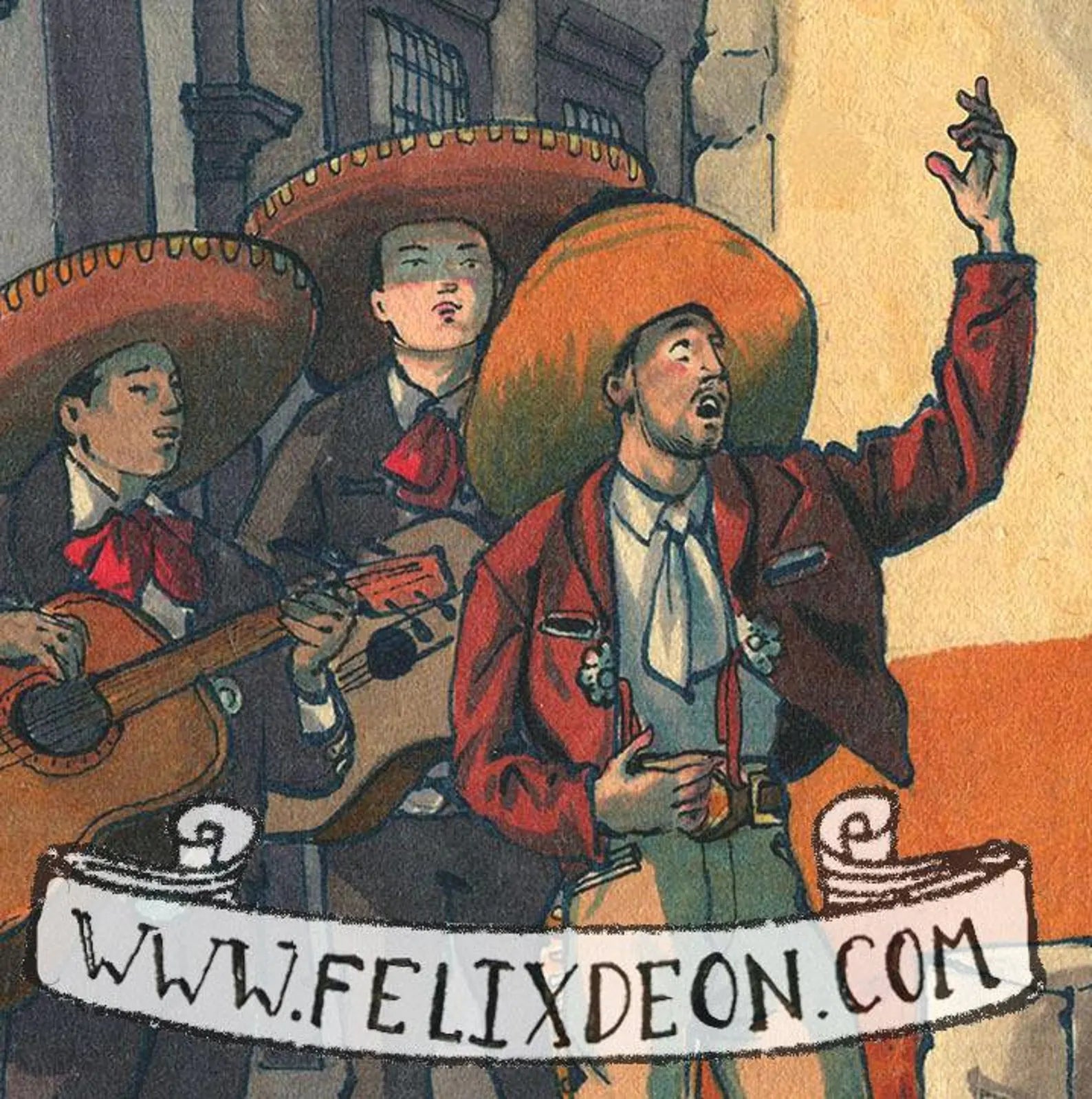 "The Serenata" -  Print By Felix d'Eon close up 2