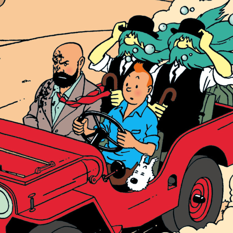 Tintin Book Cover Poster "Au Pays de L Or Noir "2