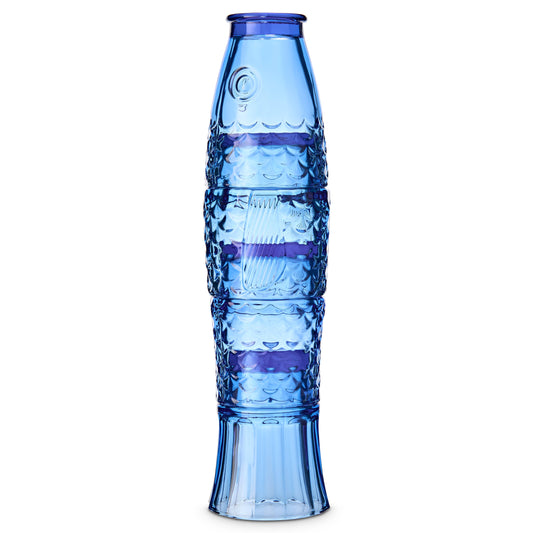 Uberstar Fish Stacking Glasses – Set of 4 Blue Glass Tumblers