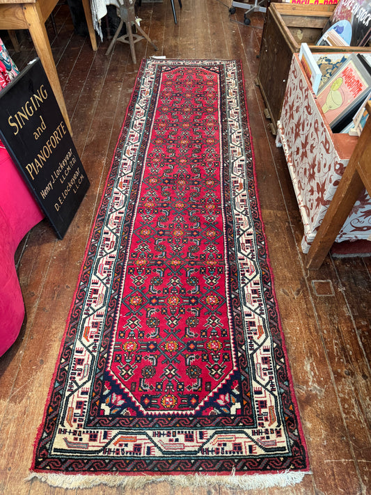Vintage Persian Wool Runner – 290cm x 81cm