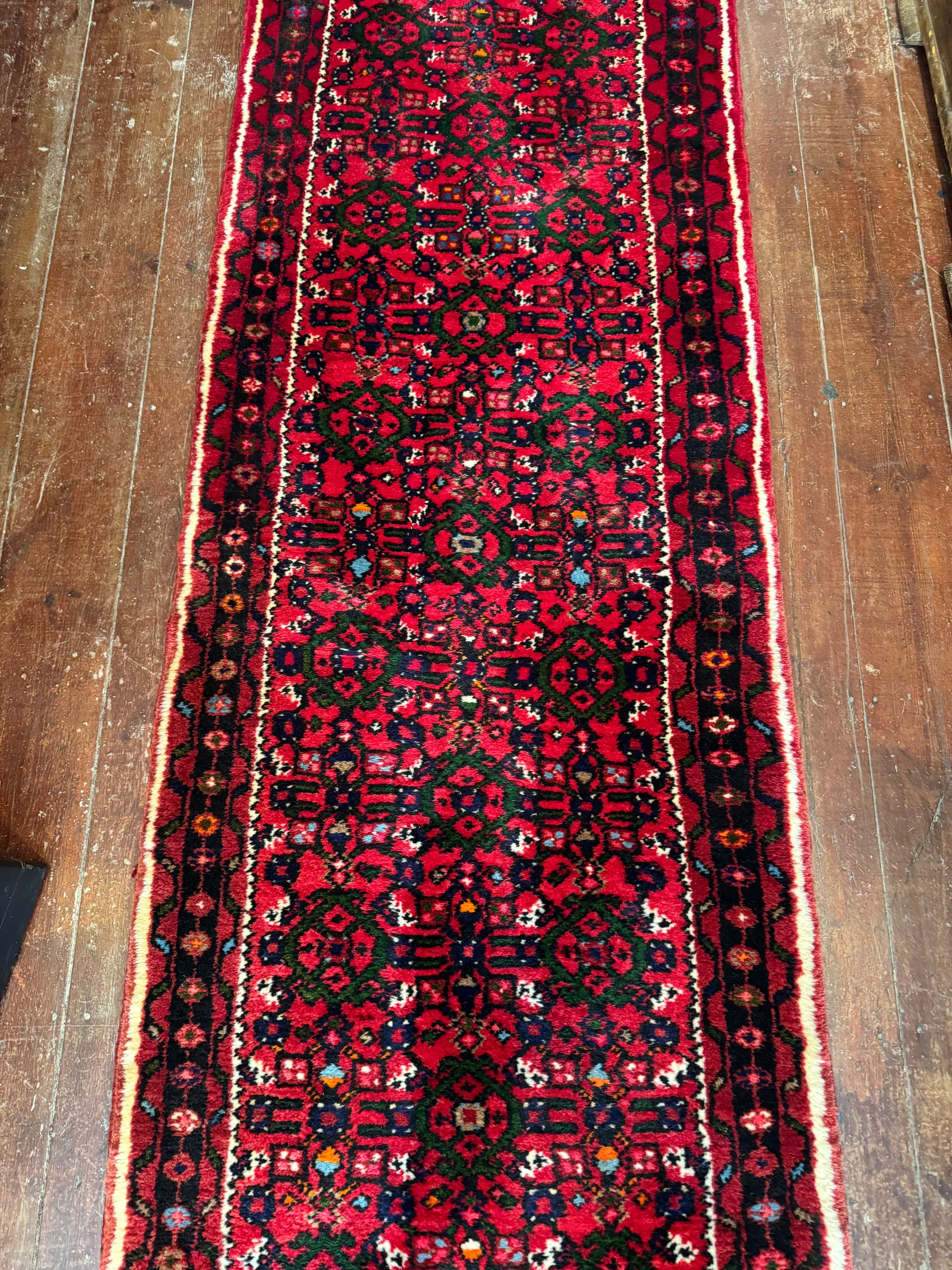Vintage Persian Wool Runner – 290cm x 81cm full length 2