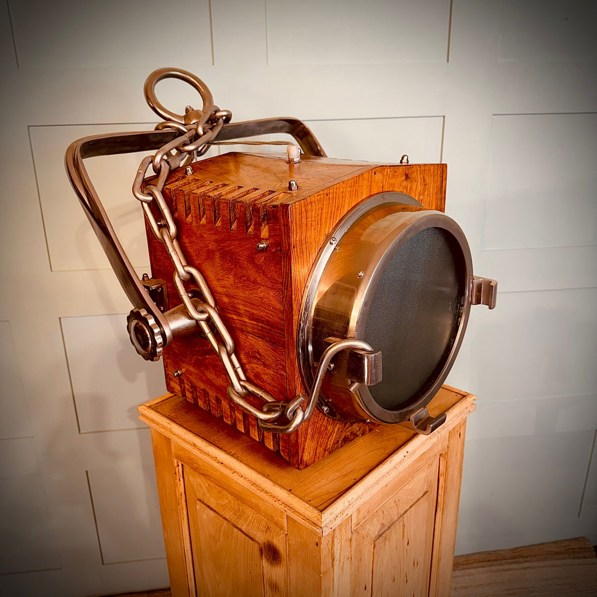 Vintage Wooden Cinema/Theatre/Nautical Style Lights 5