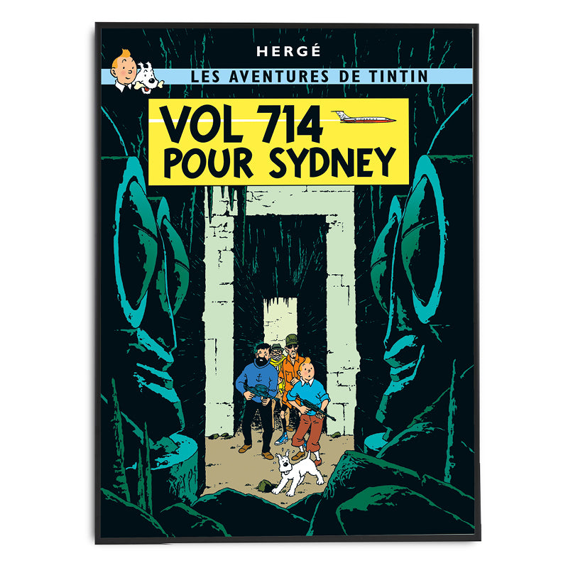 Tin Tin  Book Cover Posters " Vol 714 Pour Sydney "