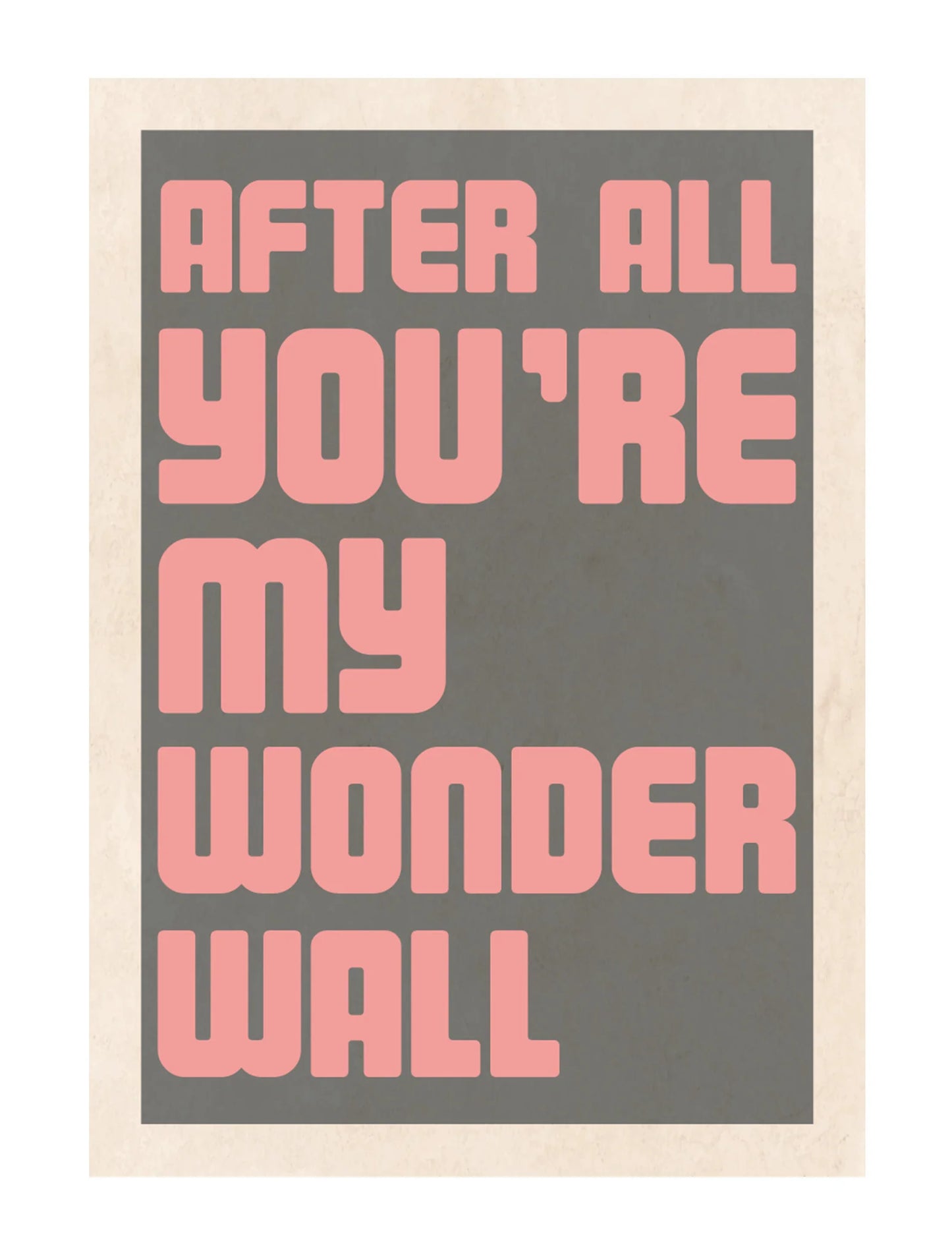 Wonder Wall Poster