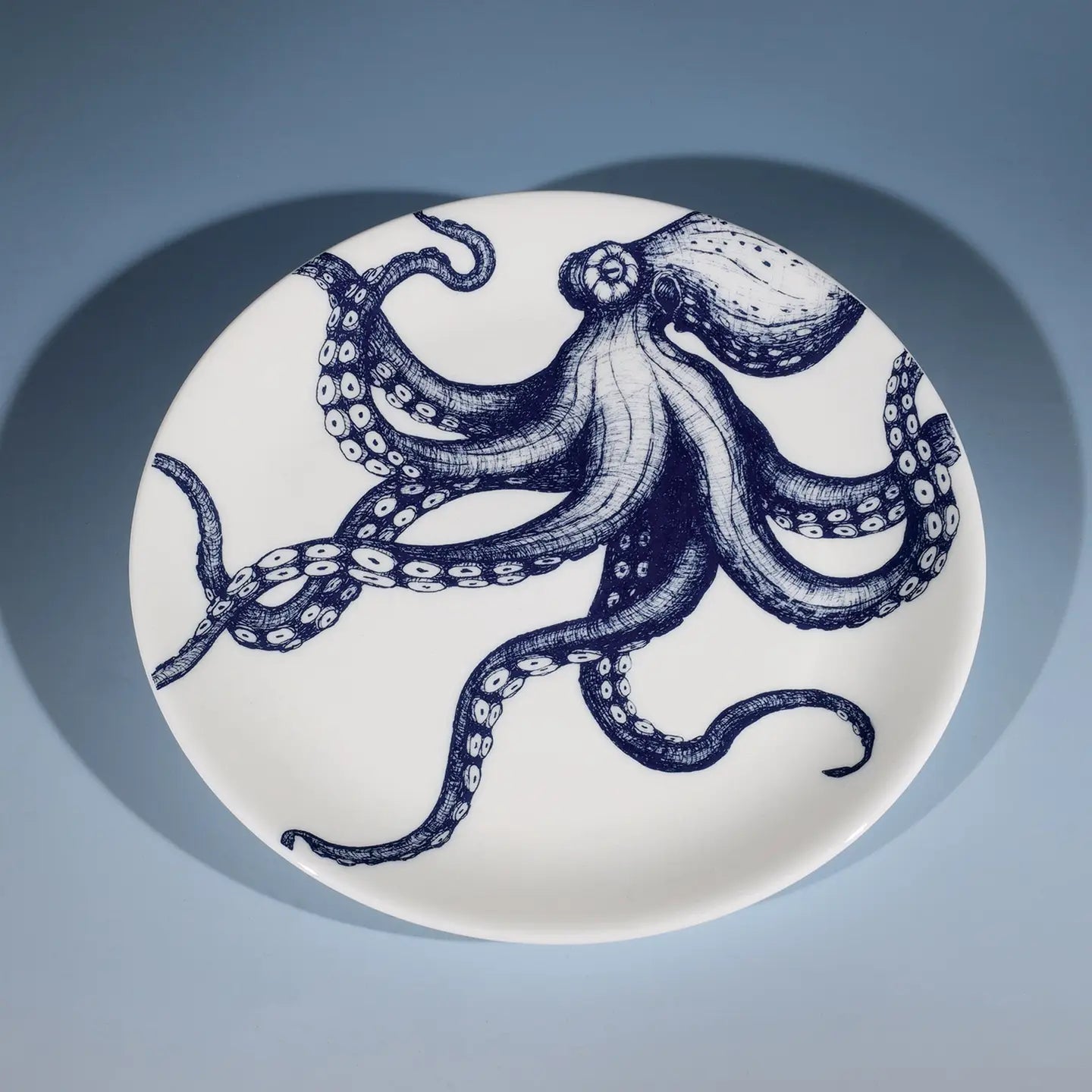 Bone China Octopus Dinner Plate