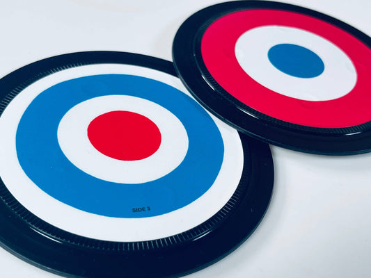 2 Mod coasters. The Jam and The Who. Roundel. Target.