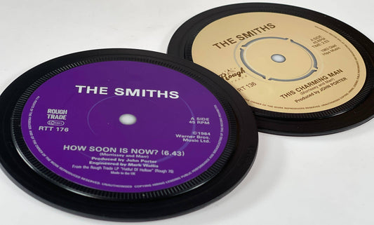 The Smiths - Record label coasters. Popsters
