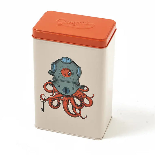 Scaphopoulp Octopus Rectangular Tin Box