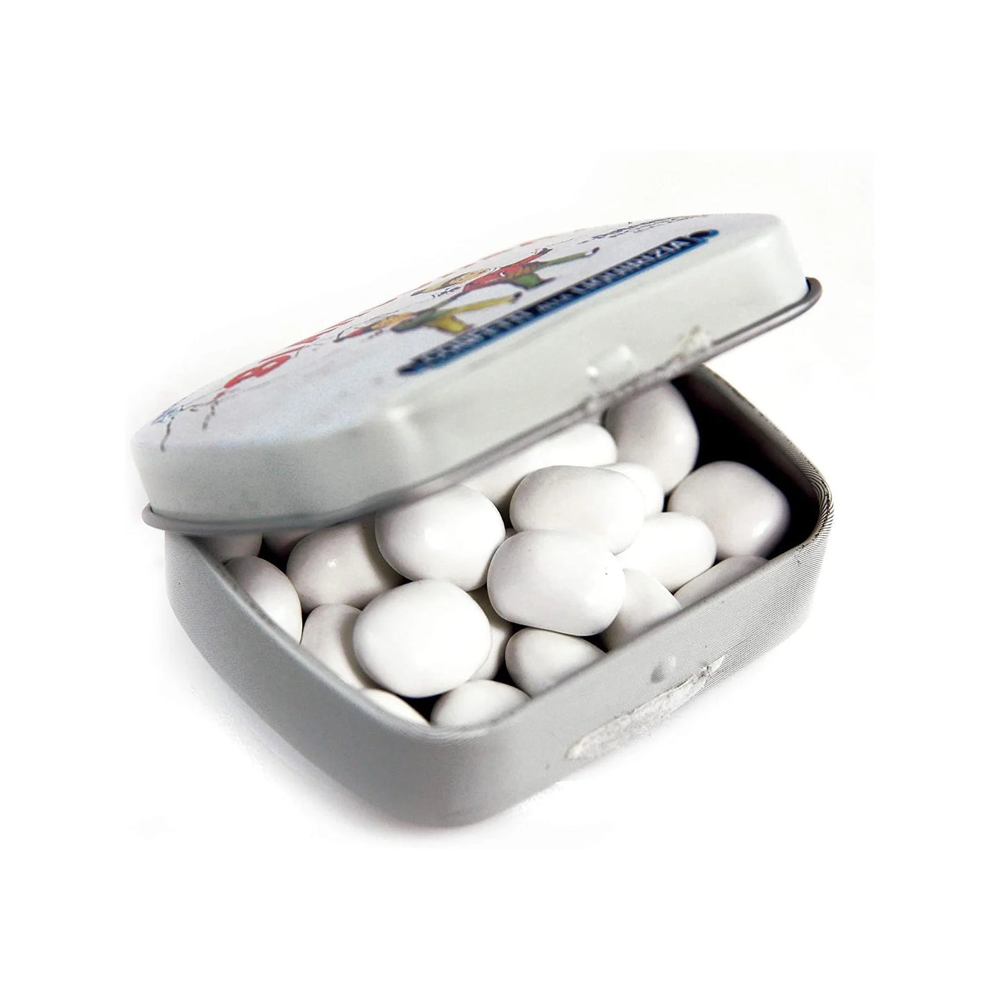 Amarelli Bianconeri 20g Tin - Mint & Vanilla Flavoured Sugar Coated Liquorice
