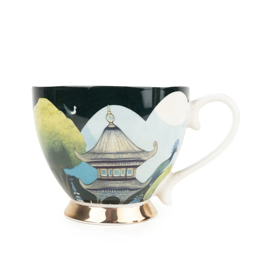 Gold Footed Mug -Bukhara - Silk Road Collection