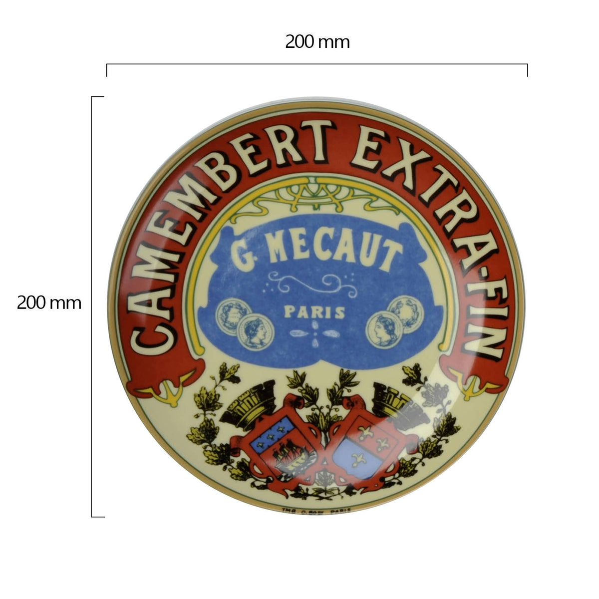 Set of 4 Classic Camembert Plates