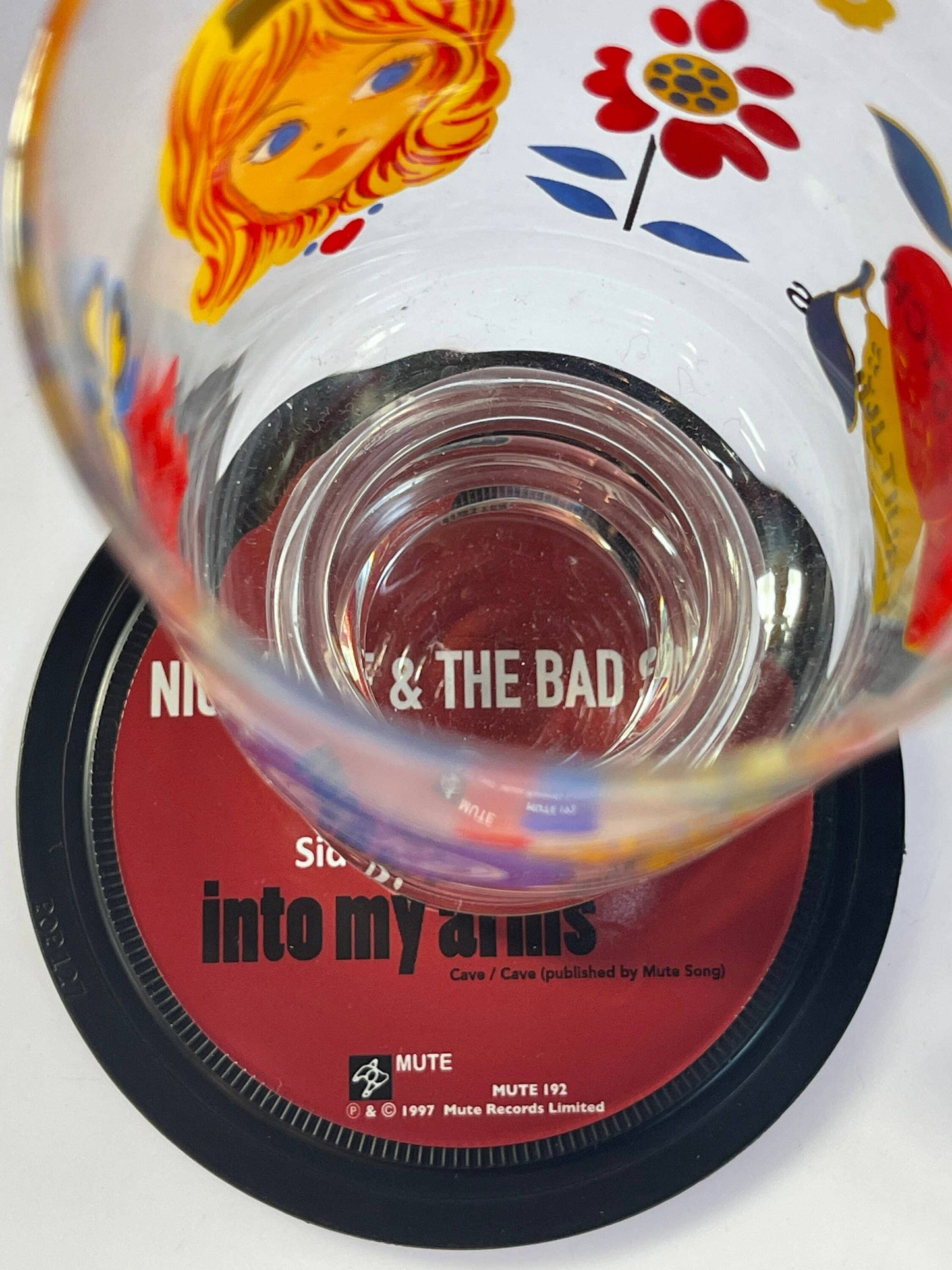 Nick Cave - Into My Arms. Record Label Coaster. Popsters.