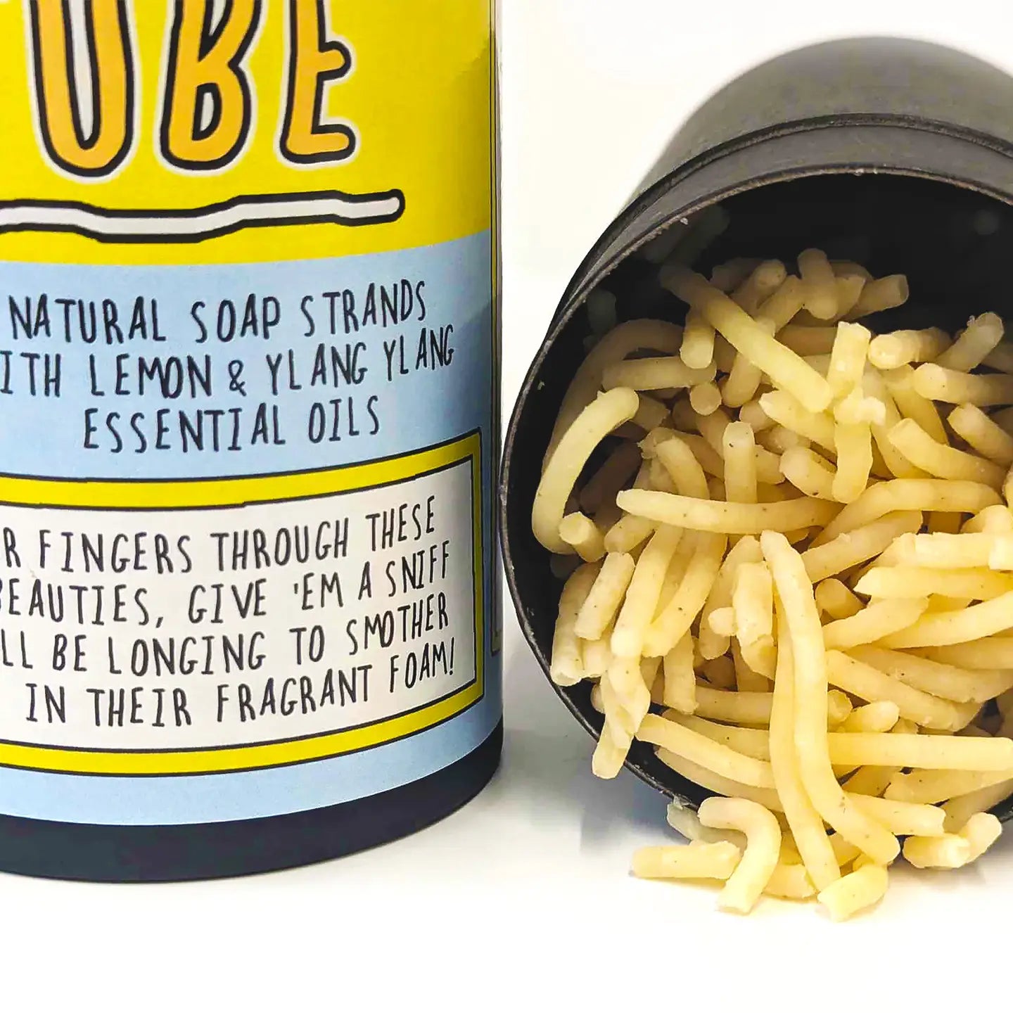 Blonde Pubes in A Tube - Soap Strands with Lemon & Ylang