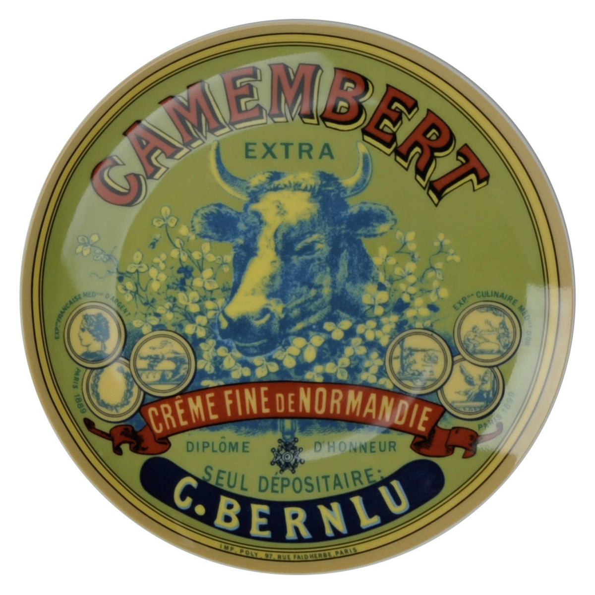 Set of 4 Classic Camembert Plates