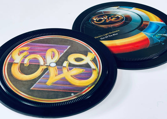 ELO. Electric Light Orchestra. Record label coaster.