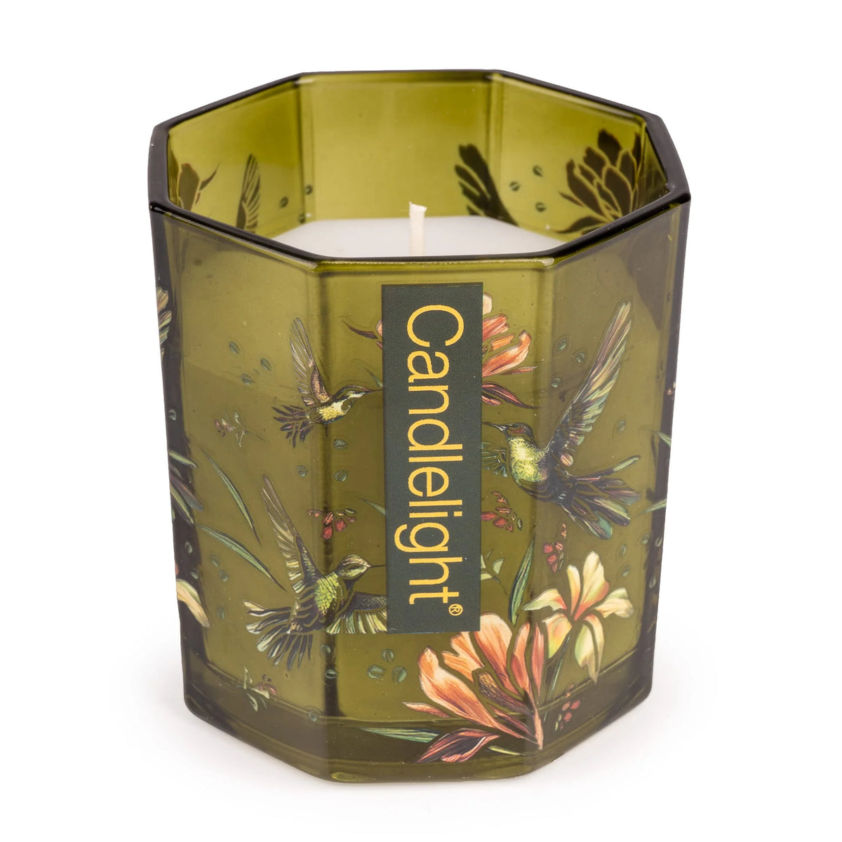 Small Octagonal Candle - Hummingbird