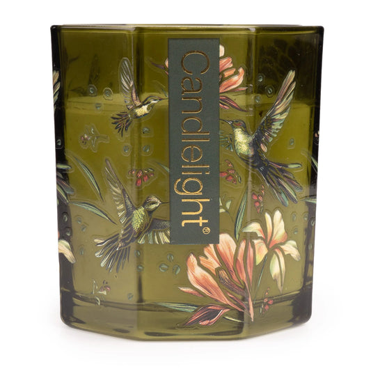 Small Octagonal Candle - Hummingbird